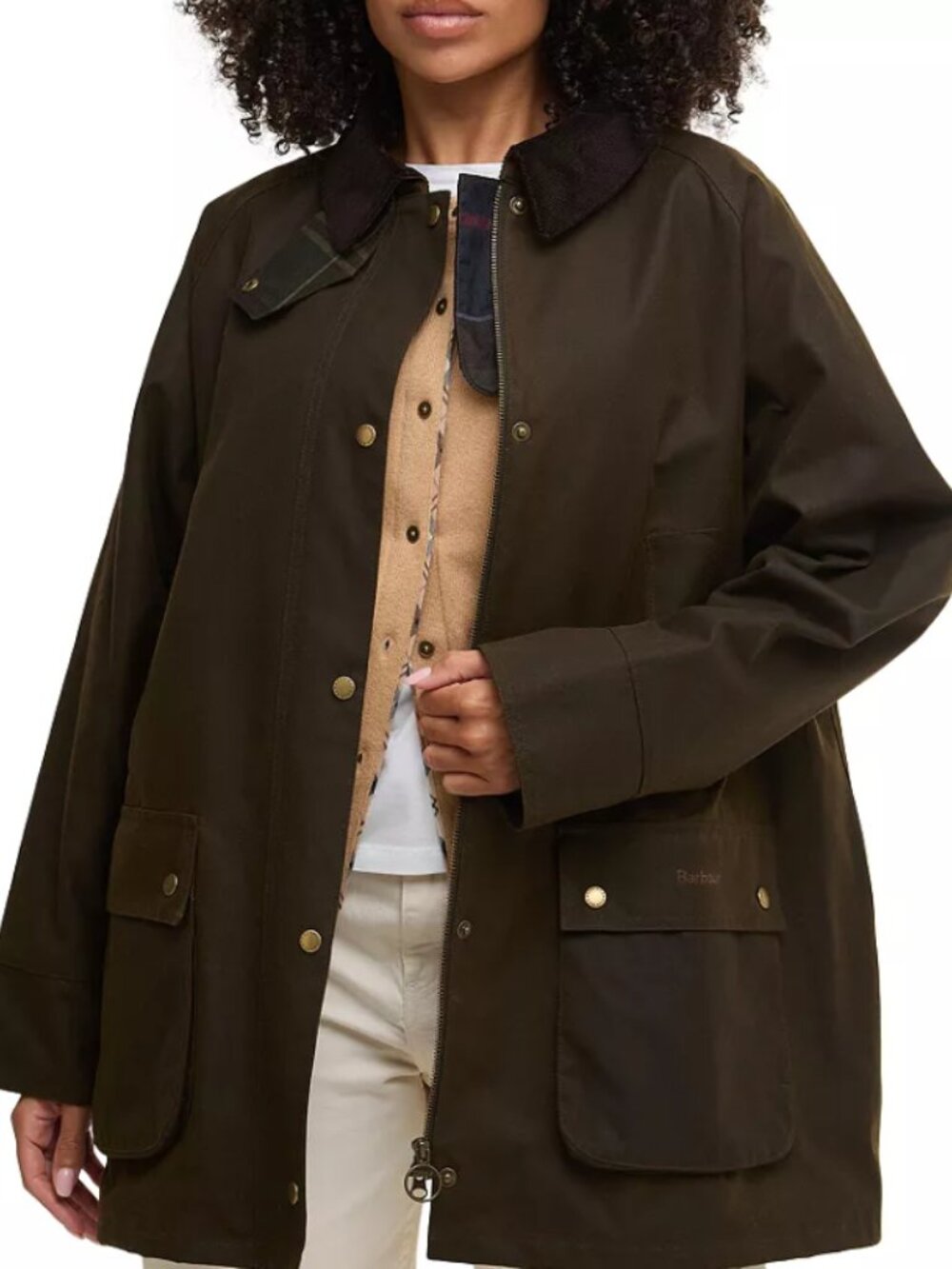 Barbour Acorn Waxed Jacket (2X, Olive)